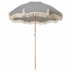 Online Business & Pleasure Co. Parasol frangé Premium | Bleu marine