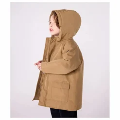 Hot Petit Bateau Parka Mi Longue Unie | Marron