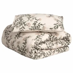 New garbo&friends Parure de lit Honeysuckle en mousseline de coton | Ecru
