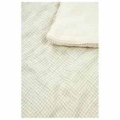 Nobodinoz Parure de lit Wabi-Sabi Blue Grid | Bleu