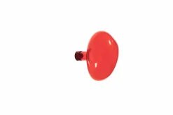 Discount Petite friture Patère en verre Bubble grande | Rouge vermillon