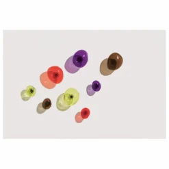 Discount Petite friture Patère en verre Bubble grande | Rouge vermillon