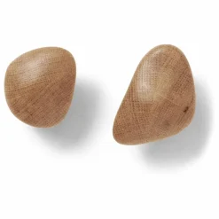 Ferm Living Petits Rangements*Patères en bois Cairn - Set de 2 |