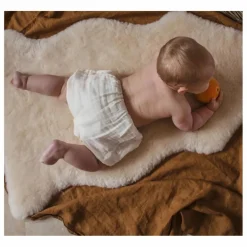 BINIBAMBA Peau de mouton poil court - 98x62 cm ||Enfant Cadeau De Naissance|Tapis Enfant