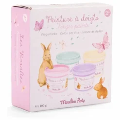 Moulin Roty Peinture à doigts pastel Les Rosalies| Loisirs Créatifs