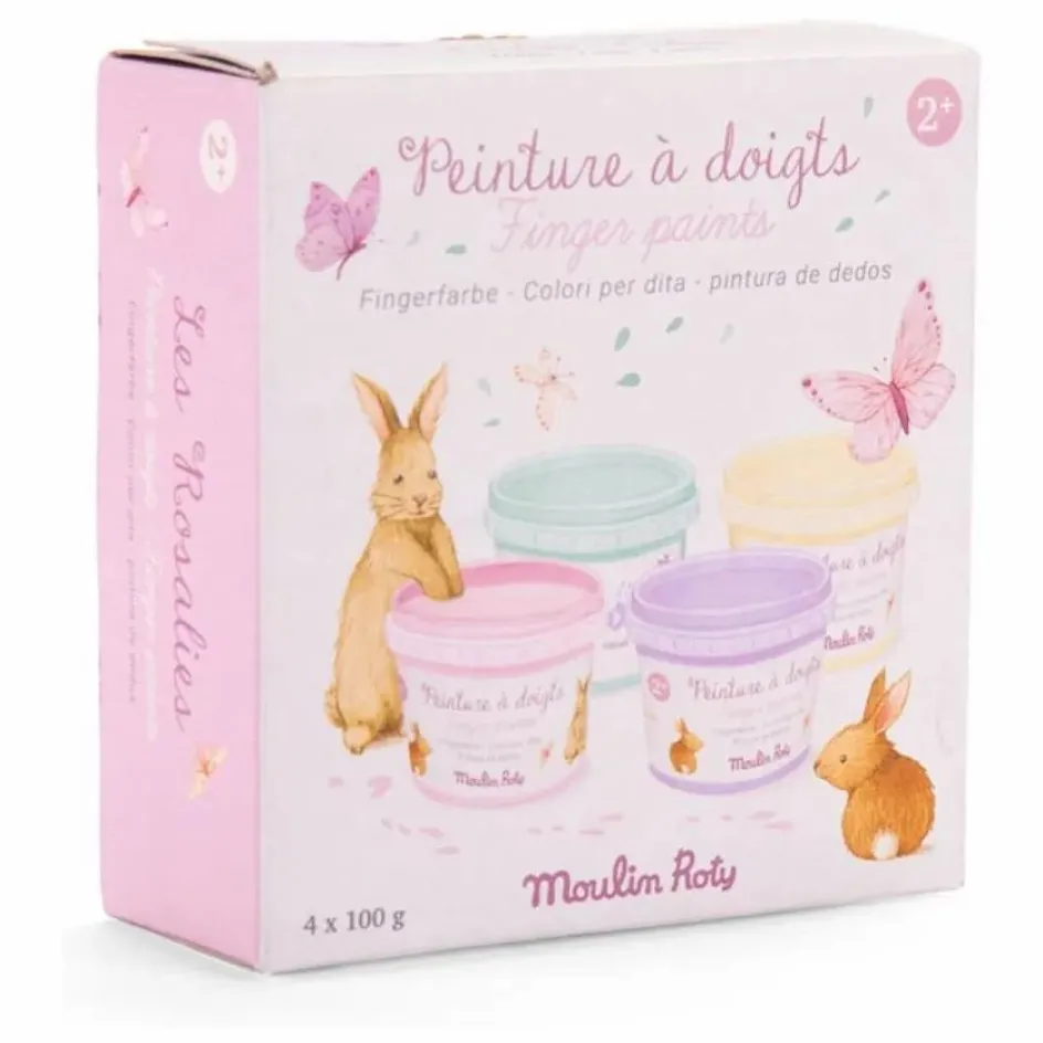 Moulin Roty Peinture à doigts pastel Les Rosalies| Loisirs Créatifs