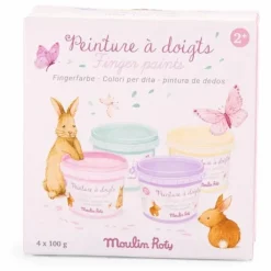 Moulin Roty Peinture à doigts pastel Les Rosalies| Loisirs Créatifs