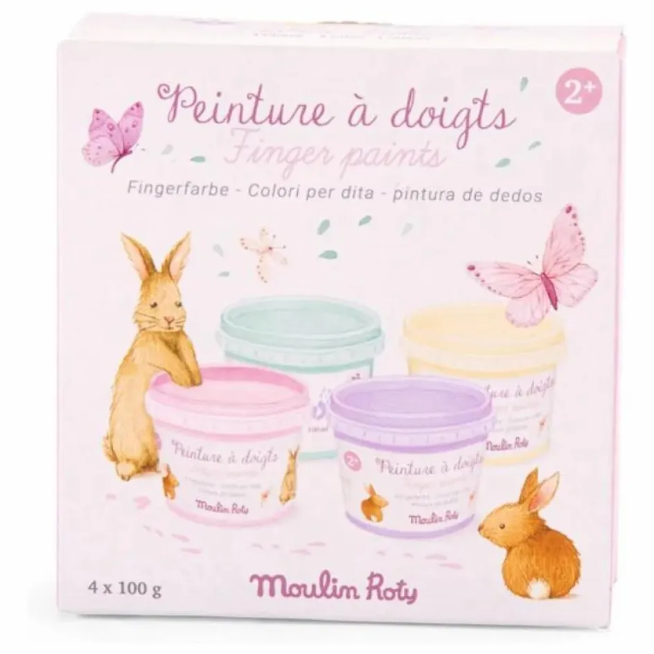 Moulin Roty Peinture à doigts pastel Les Rosalies| Loisirs Créatifs
