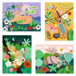 New Djeco Peinture Forêt tropicale Multicolore