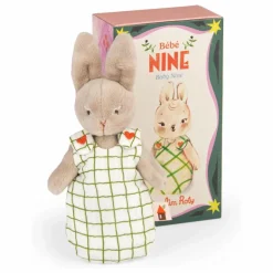 Moulin Roty Doudous, Peluches|Doudous Et Peluches*Peluche Bébé Nine la Lapine avec sa boîte |