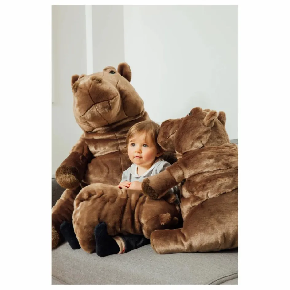 New La Pelucherie Peluche Mon Hippo Edgar | Gris foncé