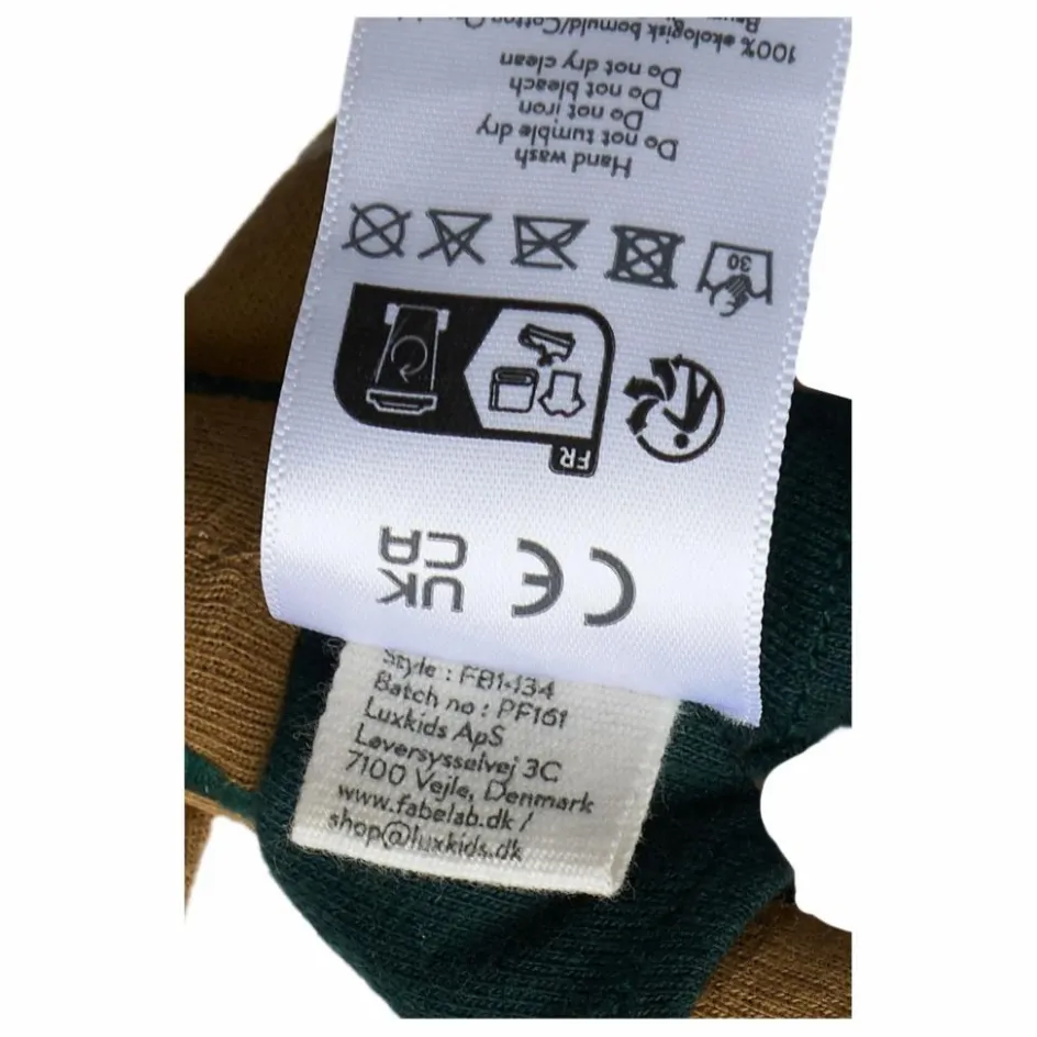 Fabelab Peluche Pain d'Epices | Vert foncé