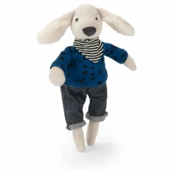 Moulin Roty Peluche Pilou et sa boîte Bleu