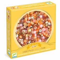 Hot Djeco Perles Alphabets - Boîte de 1000 | Orange