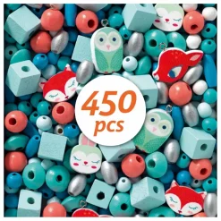 Djeco Perles en bois Petits animaux || Loisirs Créatifs