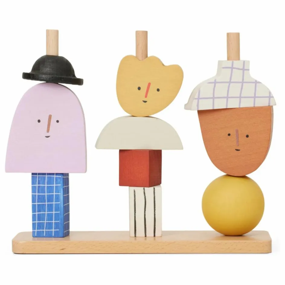 Ferm Living Kids Personnages à empiler| Jouets D'Éveil