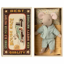 Maileg Maisons De Poupées*Petit frère souris dans sa boîte d'allumettes