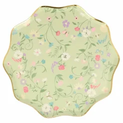 Clearance Petites assiettes en carton florales Ladurée - Set de 8 Enfant Décoration De Fête