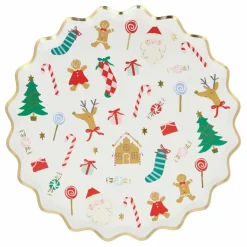 Enfant Meri Meri Décoration De Fête*Petites assiettes Joli Noël - set de 8