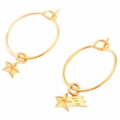 Petites Créoles Asymétriques Etoile Filante | Enfant Bijoux, Montres|Accessoires De Mode