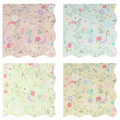 Enfant Meri Meri Décoration De Fête*Petites serviettes en papier florales Ladurée - Set de 16