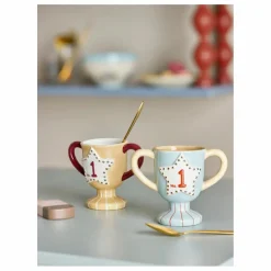 Bloomingville Mini Petites tasses en céramique Trophée - Set de 2|Enfant Vaisselle Enfant