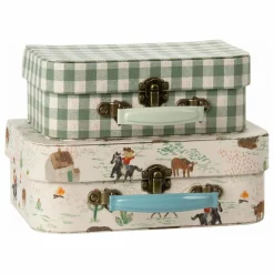 Maileg Poupées*Petites valises de rangement Pony - Set de 2