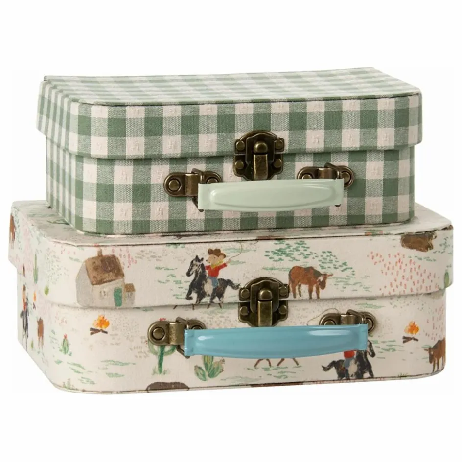 Maileg Poupées*Petites valises de rangement Pony - Set de 2