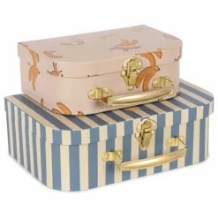 Best Konges Sløjd Petites valises de rangement Banana | Bleu