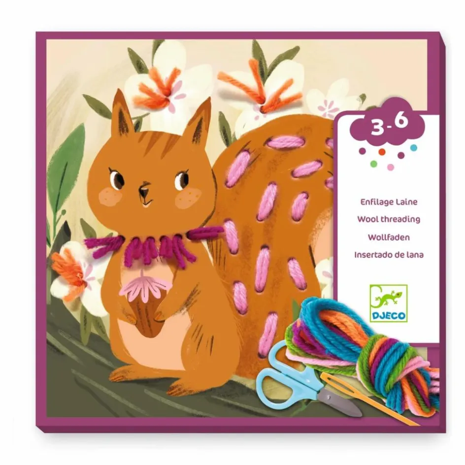 Djeco Petits pas avec du fil Multicolore