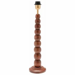 Clearance Anna + Nina Pied de lampe en bois Bubble | Marron
