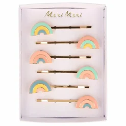 Discount Meri Meri Pinces à cheveux en émail arc-en-ciel | Pastel