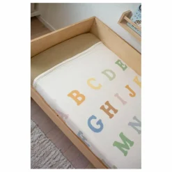Soft Spot Plaid Alphabet en coton bio|Enfant Couvertures Et Plaids|Linge De Lit Bébé