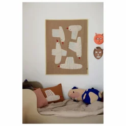 Best Ferm Living Kids Plaid Bird en coton Multicolore