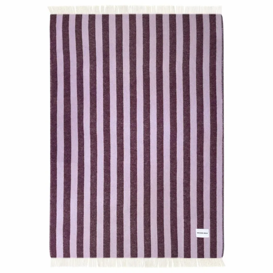 Maison Deux Plaid en laine Candy Wrap | Lilas|Enfant Linge De Lit Enfant|Linge De Lit