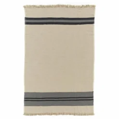 Hot Plaid en lin Black House Stripe | Linge De Lit