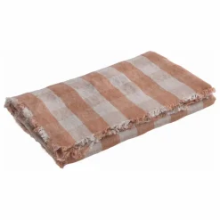 Sale Plaid en lin lavé Vichy Cottage | Linge De Lit