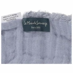 Online Le Monde Sauvage Plaid en lin Okapi | Bleu