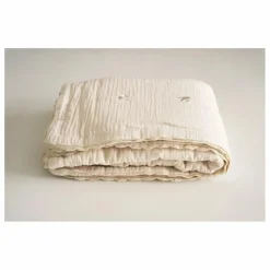 Sale Plaid matelassé brodé hirondelles en gaze de coton Couvertures Et Plaids|Linge De Lit Bébé