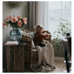 garbo&friends Plaid Mellow en lin et coton ||Enfant Couvertures Et Plaids|Linge De Lit Bébé