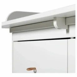 Oliver Furniture Plan à langer grand pour commode 6 tiroirs | Blanc
