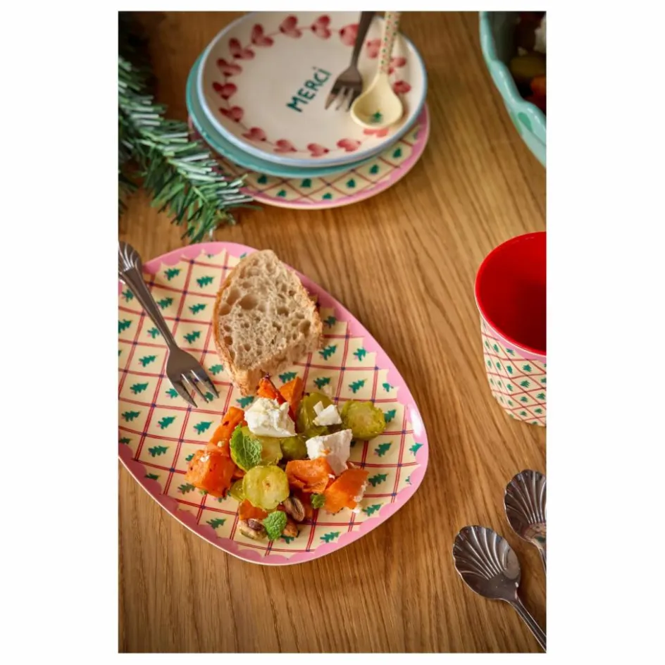 Rice Plat rectangle en mélamine Sapins ||Enfant Vaisselle Enfant|Art De La Table