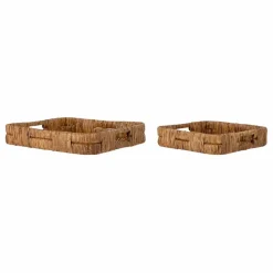 Bloomingville Plateaux Diann en rotin - Set de 2 || Art De La Table