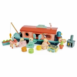 Tender Leaf Toys Péniche famille loutre| Maisons De Poupées