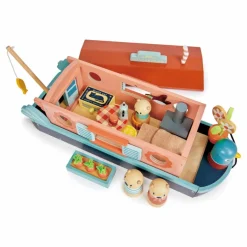 Tender Leaf Toys Péniche famille loutre| Maisons De Poupées