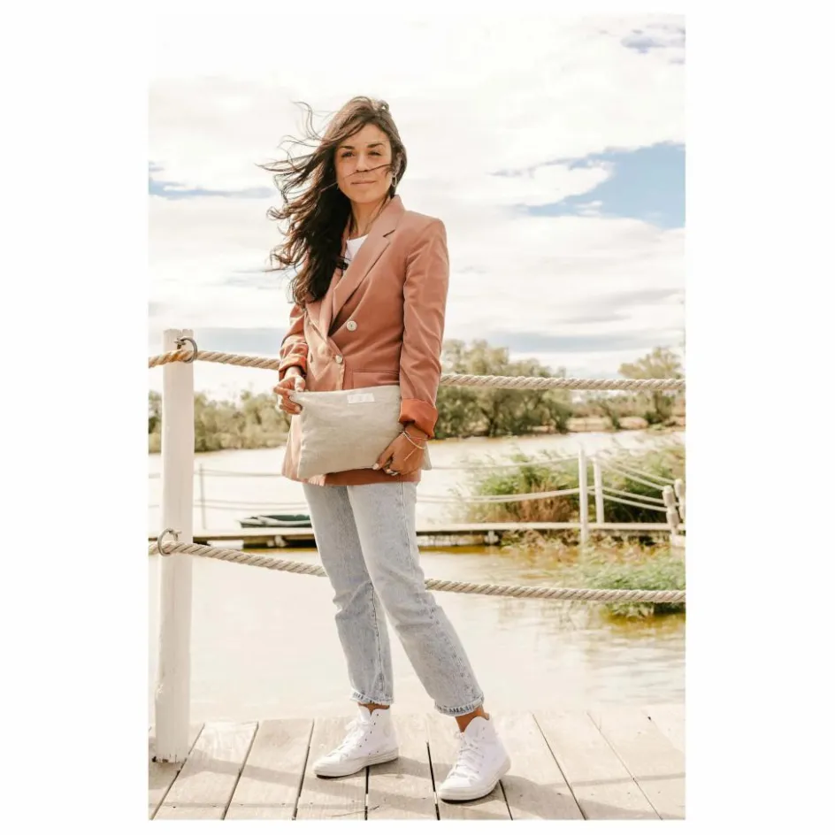 Online Adorna Pochette en lin Naturel