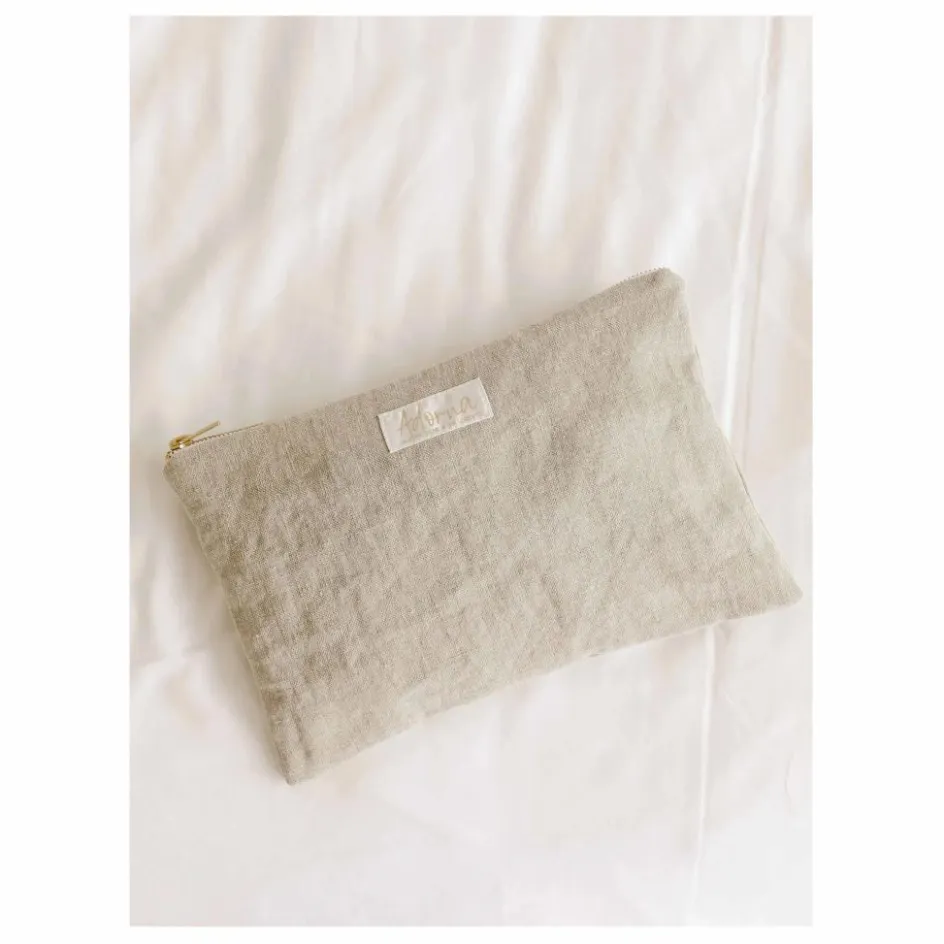 Online Adorna Pochette en lin Naturel