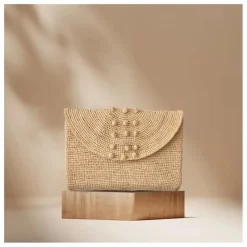 Clearance Pochette Nai Raphia | Femme Pochettes Et Petite Maroquinerie