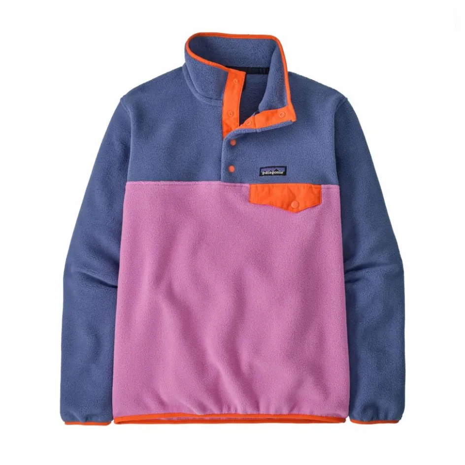 Patagonia Polaire Lightweight Synch Snap-T Fibres Recyclées | Lilas|Femme Sweats