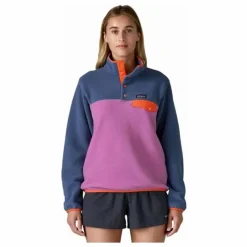 Patagonia Polaire Lightweight Synch Snap-T Fibres Recyclées | Lilas|Femme Sweats